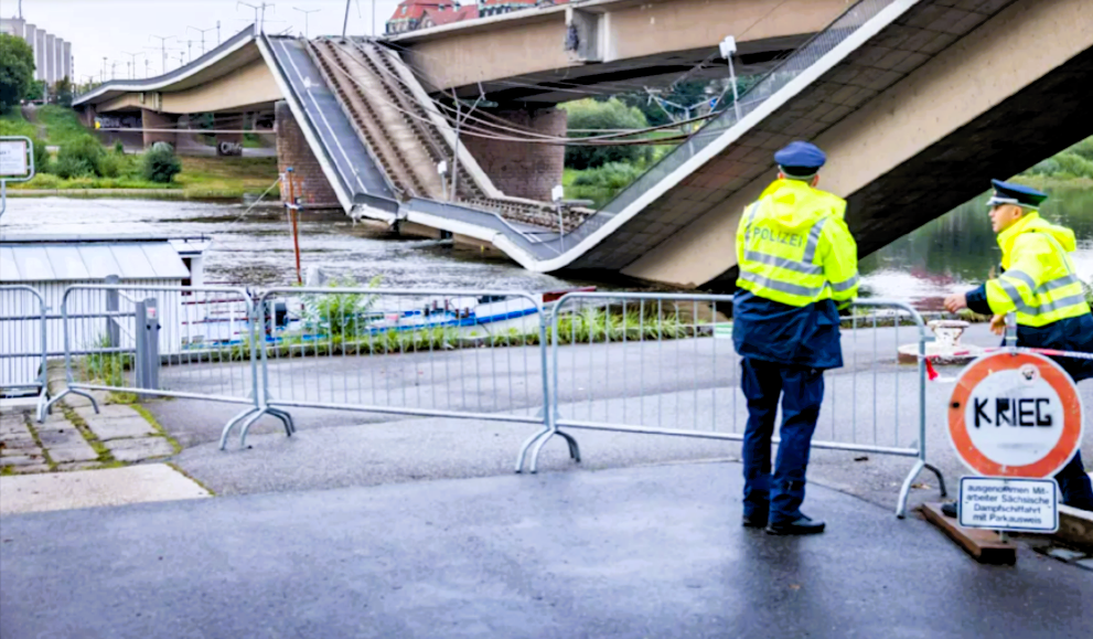 Eilmeldung! Elbbrücke bei Dresden eingestürzt! Großalarm und  Sperrungen!