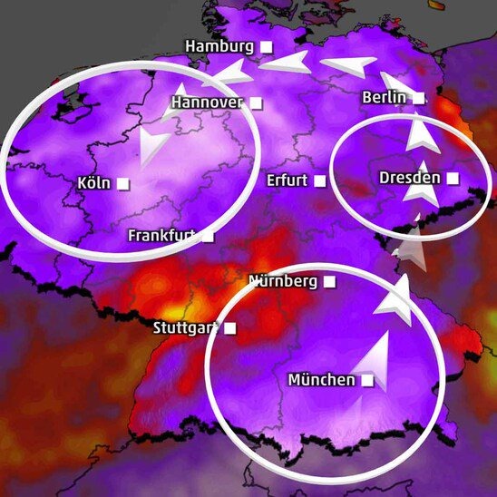 Unwetterwarnung! Sturmtief "Telse" zieht Richtung Deutschland - Erste Flüge mussten gestrichen werden